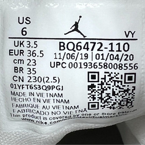 Nike Air Jordan 1 Mid Womens Shoes Size 6 White Snakeskin Leather Sneakers Retro - Picture 3 of 9